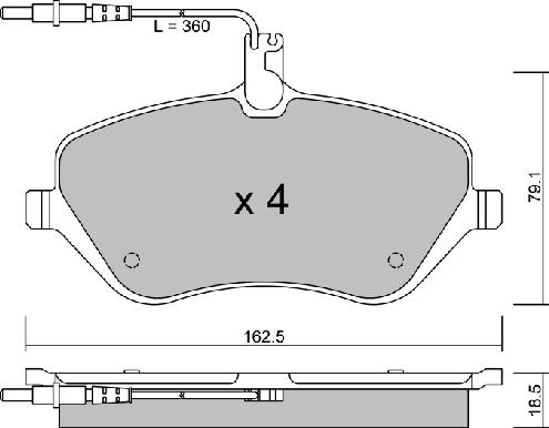 Aisin BPPE-1011 - Тормозные колодки, дисковые, комплект unicars.by