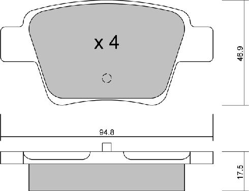 AISIN BPPE-2005 - Тормозные колодки, дисковые, комплект unicars.by