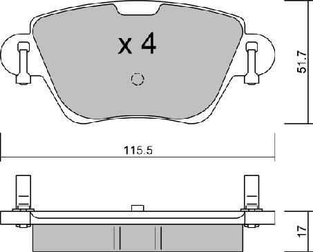 AISIN BPPE-2007 - Тормозные колодки, дисковые, комплект unicars.by