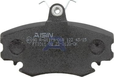 AISIN BPRE-1004 - Тормозные колодки, дисковые, комплект unicars.by