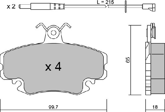 Aisin BPRE-1004 - Тормозные колодки, дисковые, комплект unicars.by