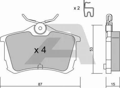 AISIN BPTO-2003 - Тормозные колодки, дисковые, комплект unicars.by