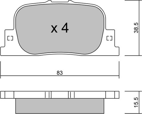 HELLA 8DB 355 033-981 - Тормозные колодки, дисковые, комплект unicars.by