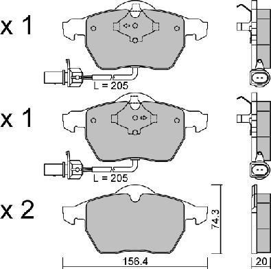 Aisin BPVW-1010 - Тормозные колодки, дисковые, комплект unicars.by