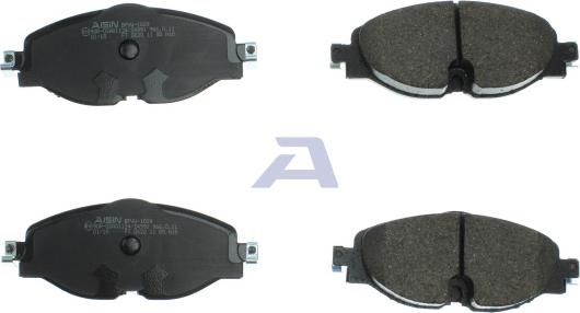 AISIN BPVW-1029 - Тормозные колодки, дисковые, комплект unicars.by