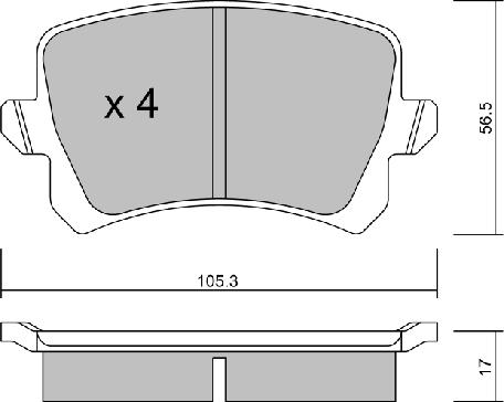 Aisin BPVW-2007 - Тормозные колодки, дисковые, комплект unicars.by