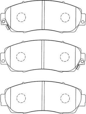 Aisin C1N048 - Тормозные колодки, дисковые, комплект unicars.by