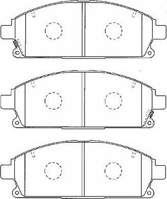 Aisin C1N042 - Тормозные колодки, дисковые, комплект unicars.by