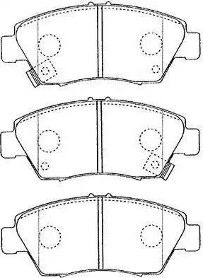 Aisin C1N016 - Тормозные колодки, дисковые, комплект unicars.by