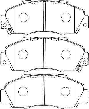 Aisin C1N018 - Тормозные колодки, дисковые, комплект unicars.by