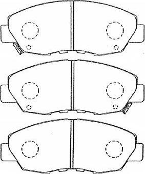 Aisin C1N034 - Тормозные колодки, дисковые, комплект unicars.by