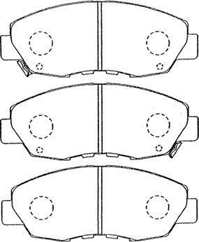 AISIN C1N035 - Тормозные колодки, дисковые, комплект unicars.by