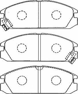 Aisin C1N033 - Тормозные колодки, дисковые, комплект unicars.by