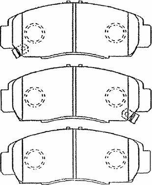 AISIN C1N026 - Тормозные колодки, дисковые, комплект unicars.by