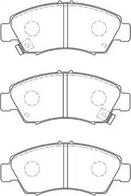 Aisin C1N020 - Тормозные колодки, дисковые, комплект unicars.by