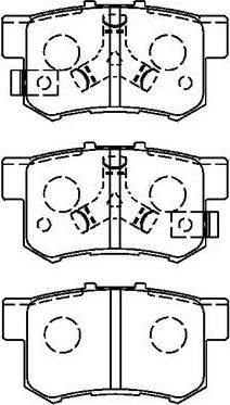 AISIN C2N061 - Тормозные колодки, дисковые, комплект unicars.by