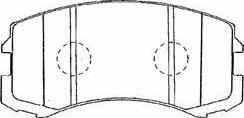 AISIN D1N004 - Тормозные колодки, дисковые, комплект unicars.by