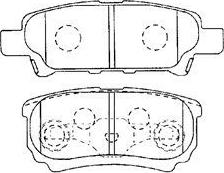 Aisin D2N049 - Тормозные колодки, дисковые, комплект unicars.by