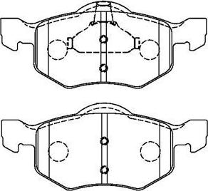 AISIN E1N066 - Тормозные колодки, дисковые, комплект unicars.by