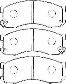 Aisin E1N018 - Тормозные колодки, дисковые, комплект unicars.by