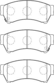 Aisin E1N071 - Тормозные колодки, дисковые, комплект unicars.by