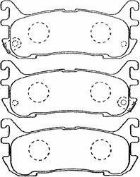 AISIN E2N030 - Тормозные колодки, дисковые, комплект unicars.by