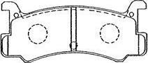 Aisin E2N032 - Тормозные колодки, дисковые, комплект unicars.by