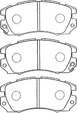 Aisin F1N011 - Тормозные колодки, дисковые, комплект unicars.by