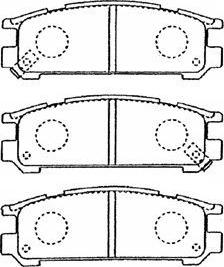 Aisin F2N012 - Тормозные колодки, дисковые, комплект unicars.by