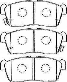 Aisin G1N006 - Тормозные колодки, дисковые, комплект unicars.by