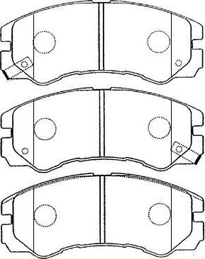 AISIN J1N008 - Тормозные колодки, дисковые, комплект unicars.by