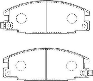 Aisin J1N010 - Тормозные колодки, дисковые, комплект unicars.by