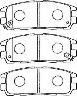 Aisin J2N009 - Тормозные колодки, дисковые, комплект unicars.by