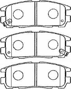 AISIN J2N016 - Тормозные колодки, дисковые, комплект unicars.by