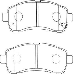 AISIN SN502P - Тормозные колодки, дисковые, комплект unicars.by