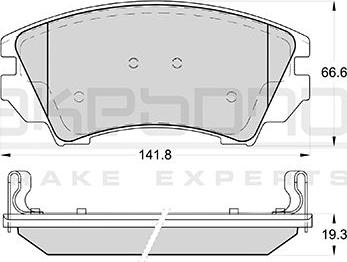 Opel 1680880480 - Тормозные колодки, дисковые, комплект unicars.by