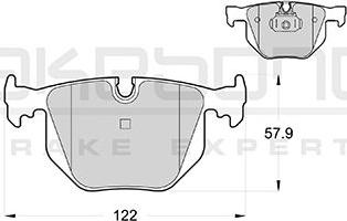 Akebono AN-4606K - Тормозные колодки, дисковые, комплект unicars.by