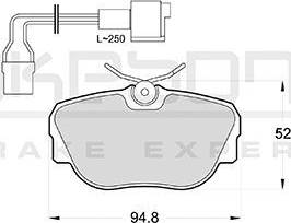 Akebono AN-4304WK - Тормозные колодки, дисковые, комплект unicars.by