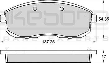 AISIN SS559-S - Тормозные колодки, дисковые, комплект unicars.by