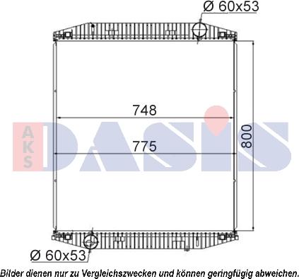 AKS Dasis 400010S - Радиатор, охлаждение двигателя unicars.by