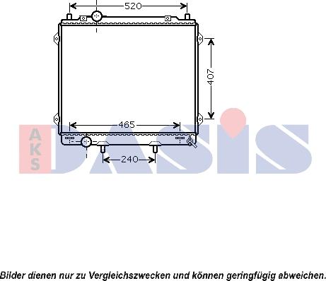 AKS Dasis 560041N - Радиатор, охлаждение двигателя unicars.by