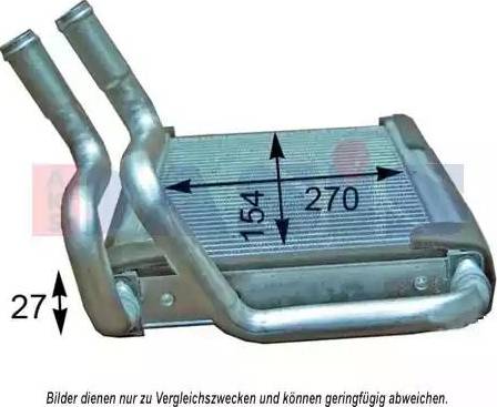 AKS Dasis 519026N - Теплообменник, отопление салона unicars.by