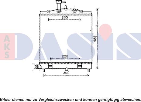 AKS Dasis 510145N - Радиатор, охлаждение двигателя unicars.by