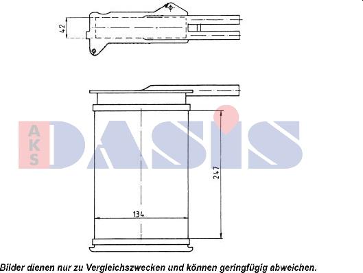 AKS Dasis 099070N - Теплообменник, отопление салона unicars.by