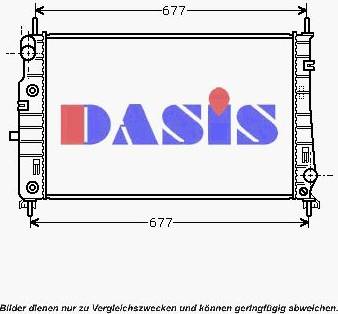 AKS Dasis 090068N - Радиатор, охлаждение двигателя unicars.by