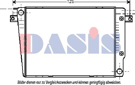 AKS Dasis 050880N - Радиатор, охлаждение двигателя unicars.by