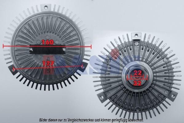 AKS Dasis 058250N - Сцепление, вентилятор радиатора unicars.by