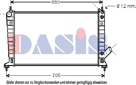 AKS Dasis 190300N - Радиатор, охлаждение двигателя unicars.by