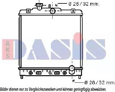 AKS Dasis 103001N - Радиатор, охлаждение двигателя unicars.by