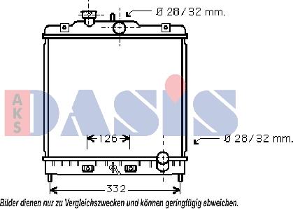 AKS Dasis 103002N - Радиатор, охлаждение двигателя unicars.by